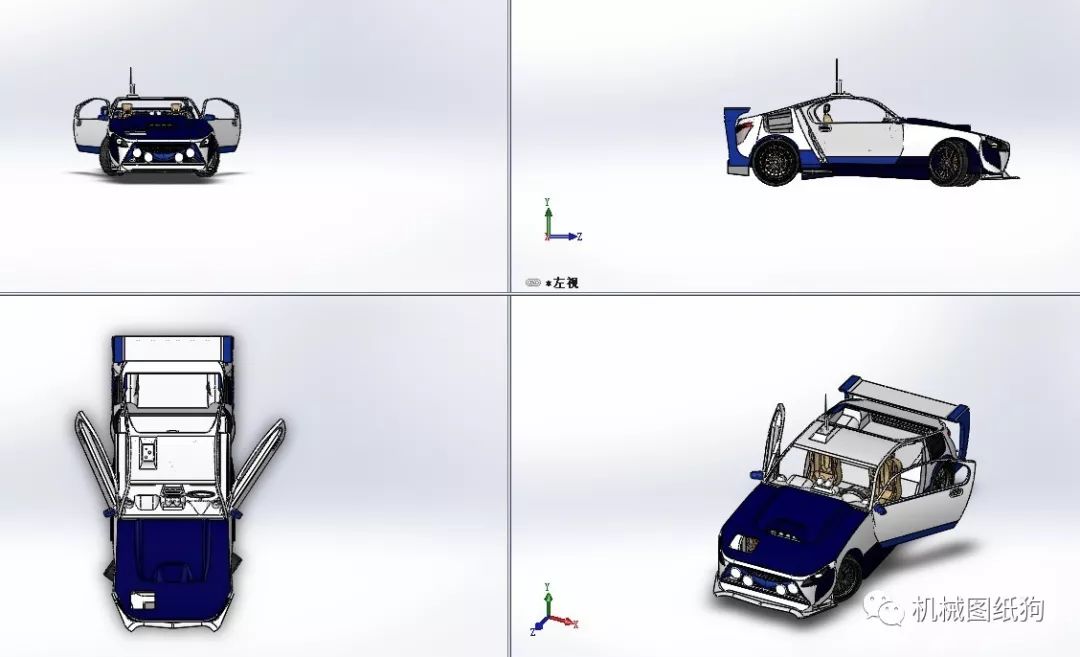 【汽车轿车】sign-gtr605跑车模型3d图纸 solidworks设计