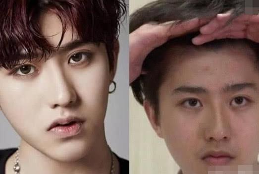 男明星卸妆后差别巨大鹿晗蔡徐坤不认识权志龙路人脸