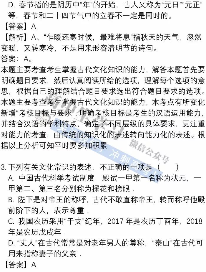 2019高考最可能考的28道文学常识题！