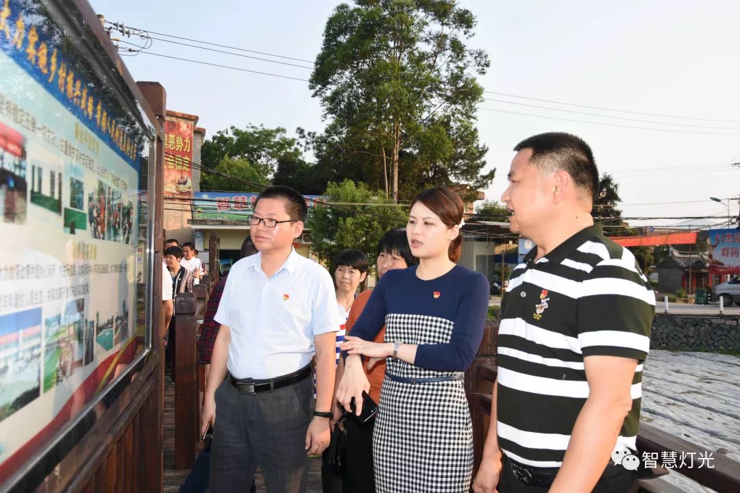 翔云镇党委书记镇长郭莎娜带队莅临灯光村调研