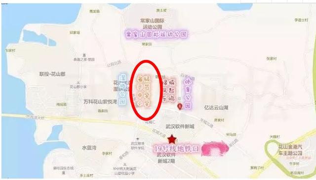 区域位置如图所示:4月30日,华中科技大学附属光谷乐鸣中小学正式签约