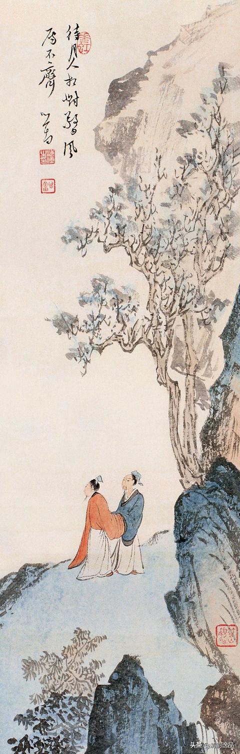 溥心畲人物作品欣赏