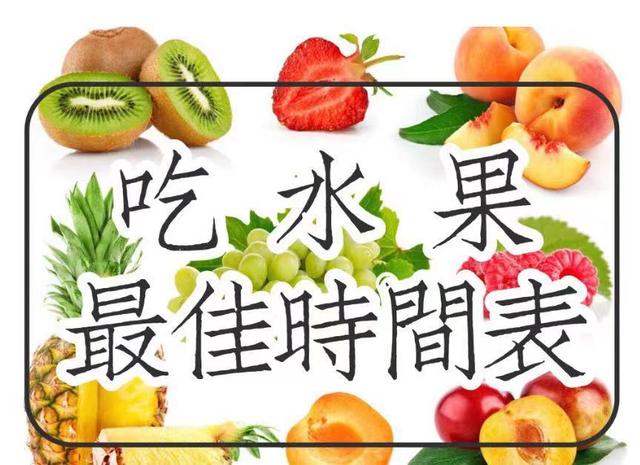 这份给你的"吃水果最佳时间表" 请查收