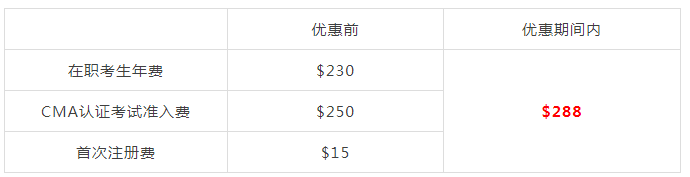 CMA报考费用限时6折,减免$207!
CMA报考费用限时6折,减免$207!