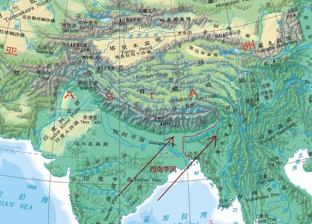 原创雅鲁藏布江河谷青藏高原的水汽通道也成就了高原季风区