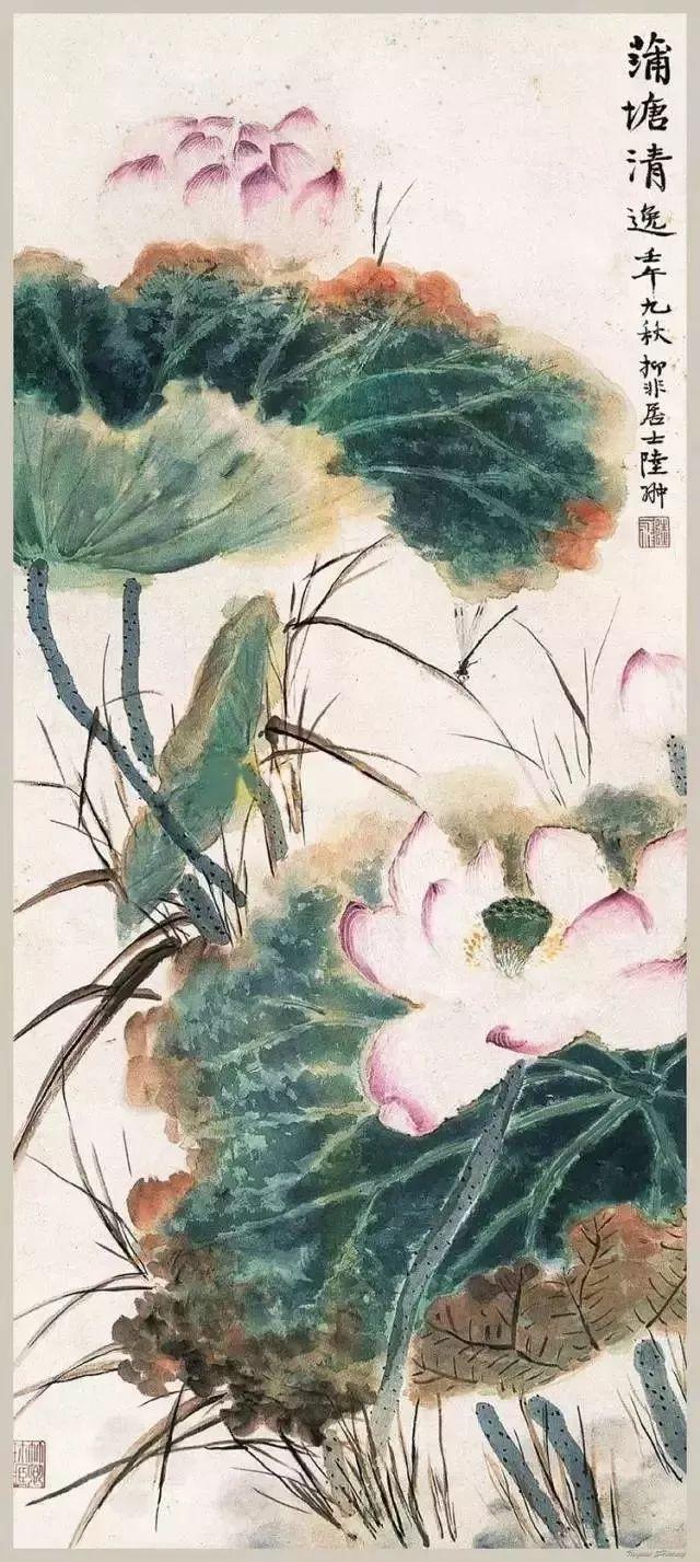 小荷才露尖尖角，赏心悦目的国画荷花作品欣赏_手机搜狐网