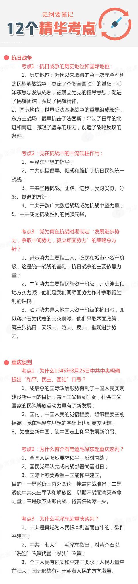 
20考研政治史纲丨谨记这12个精华考点，考场不发慌！


