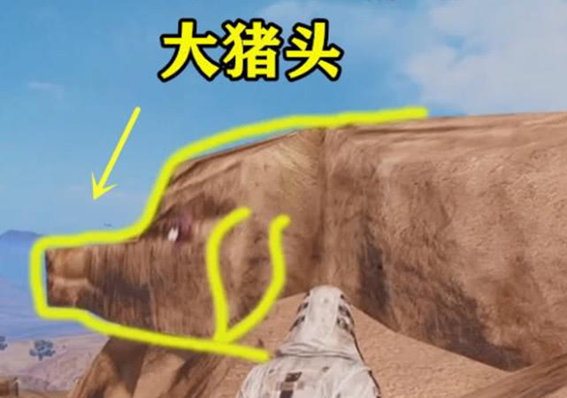 刺激战场:玩家遇到一个"猪头山",相似度非常高,笑得肚子疼!