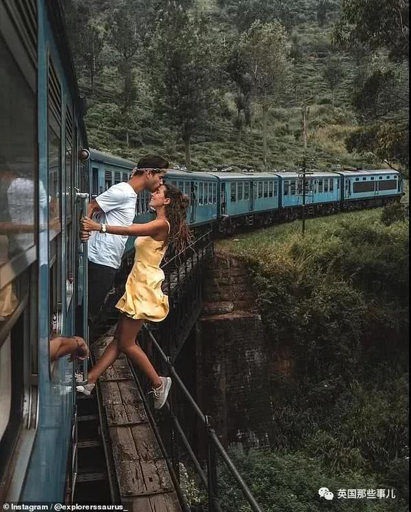 为了获赞扒火车拍照 这对网红情侣被怼惨