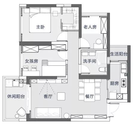 87㎡两房改三房,有孩子的家就得这样设计 亚洲城彩金