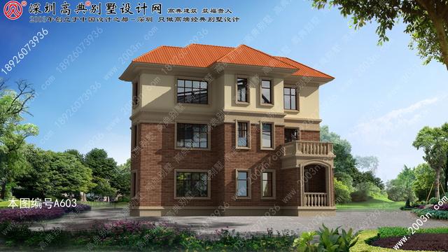 a603号别墅设计图纸及效果图介绍: 占地规格:门面14.5米x深度15.4米 一层面积:149.16平方米 农村自建别墅设计图首层150平方米图纸编号a603 农村三层小别墅, 别墅设计图纸, 农村房屋设计图, 农村自建房设计