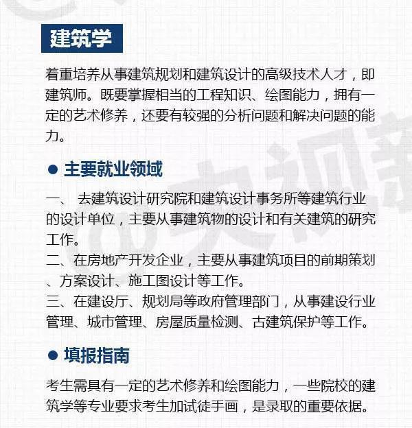 
参考：这5大热门专业有“特殊要求”，报志愿要看清


