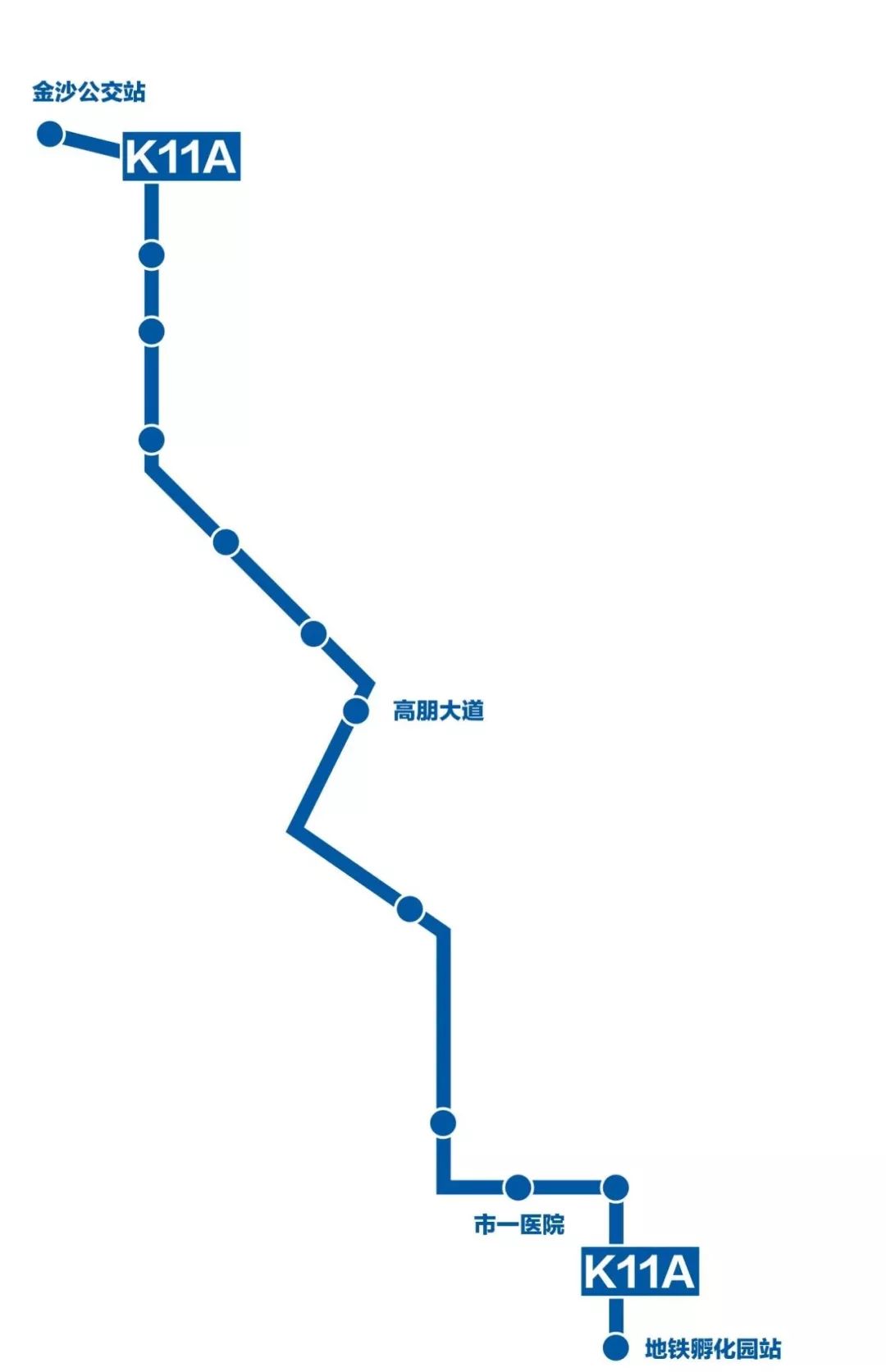 新开通:k11a线这样走