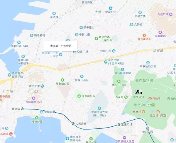 37中:市北区上海路7号 青岛实验初级中学(育才)