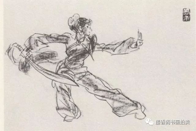 陈玉先的动态速写和水墨舞蹈人物画