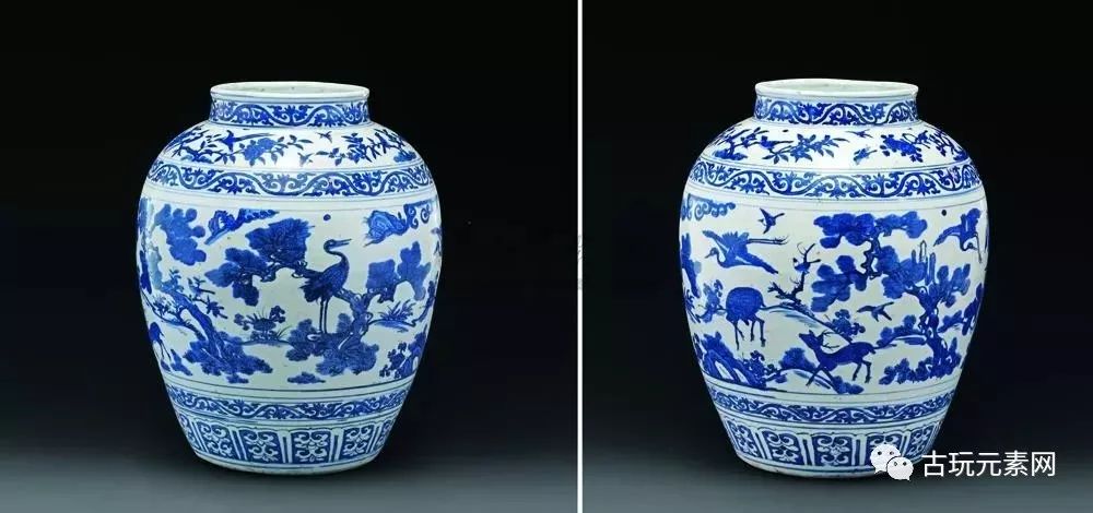 六合同春，天下皆春，瓷器上的传统纹祥，鹤鹿同春_搜狐网