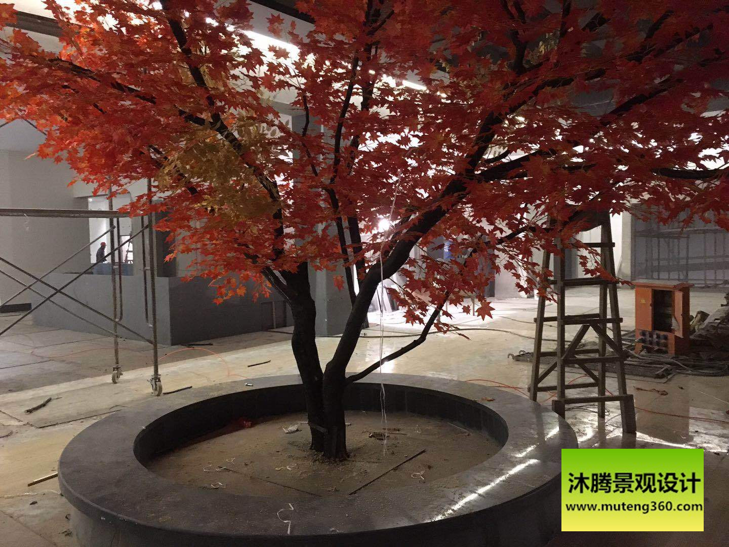 沐腾景观仿真树仿真红枫树留留得住的美丽