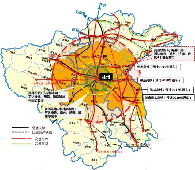 徐州素有"五省通衢"之称,是国家"一带一路"重要节点城市