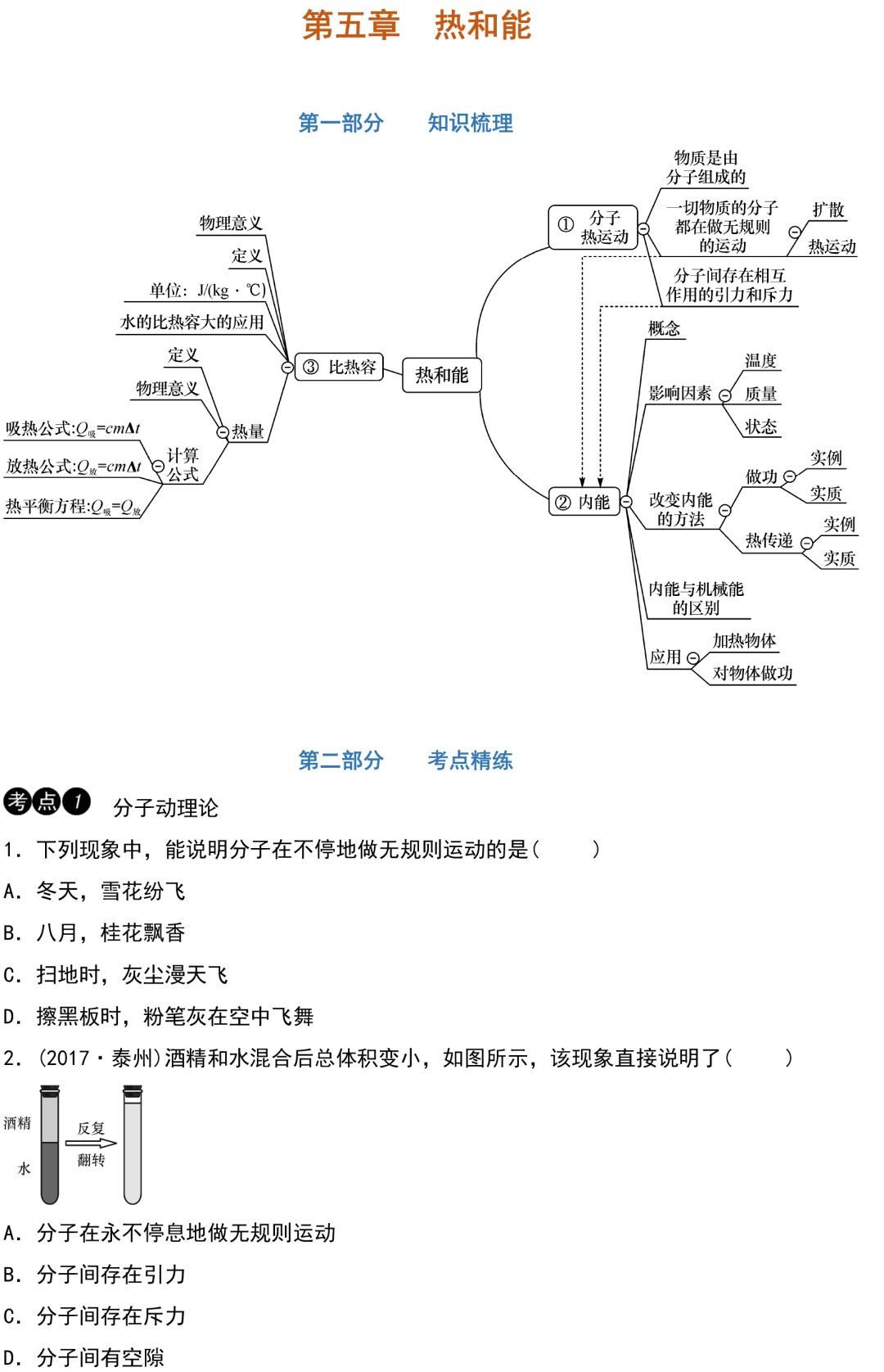 
初中物理：重难点归纳，带答案！


