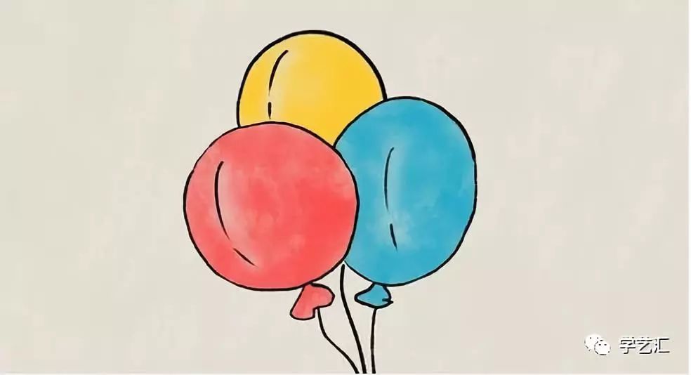 好看又简单的气球怎么画,快get起来!