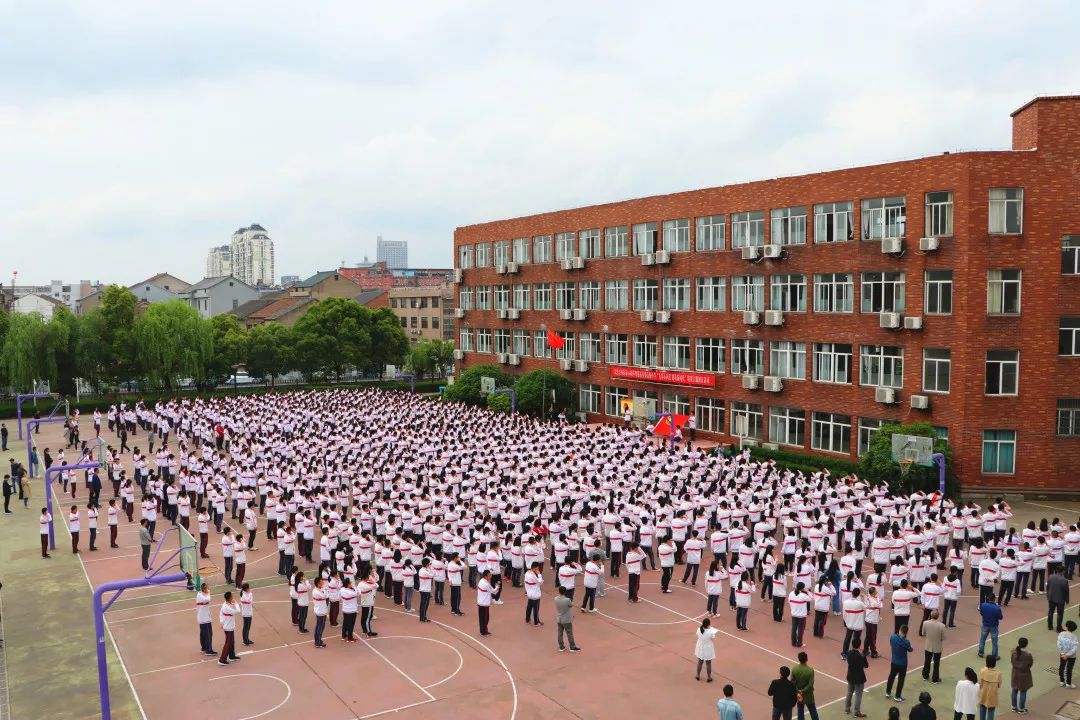 慈溪实验高中,如此靓丽一幕,好帅!