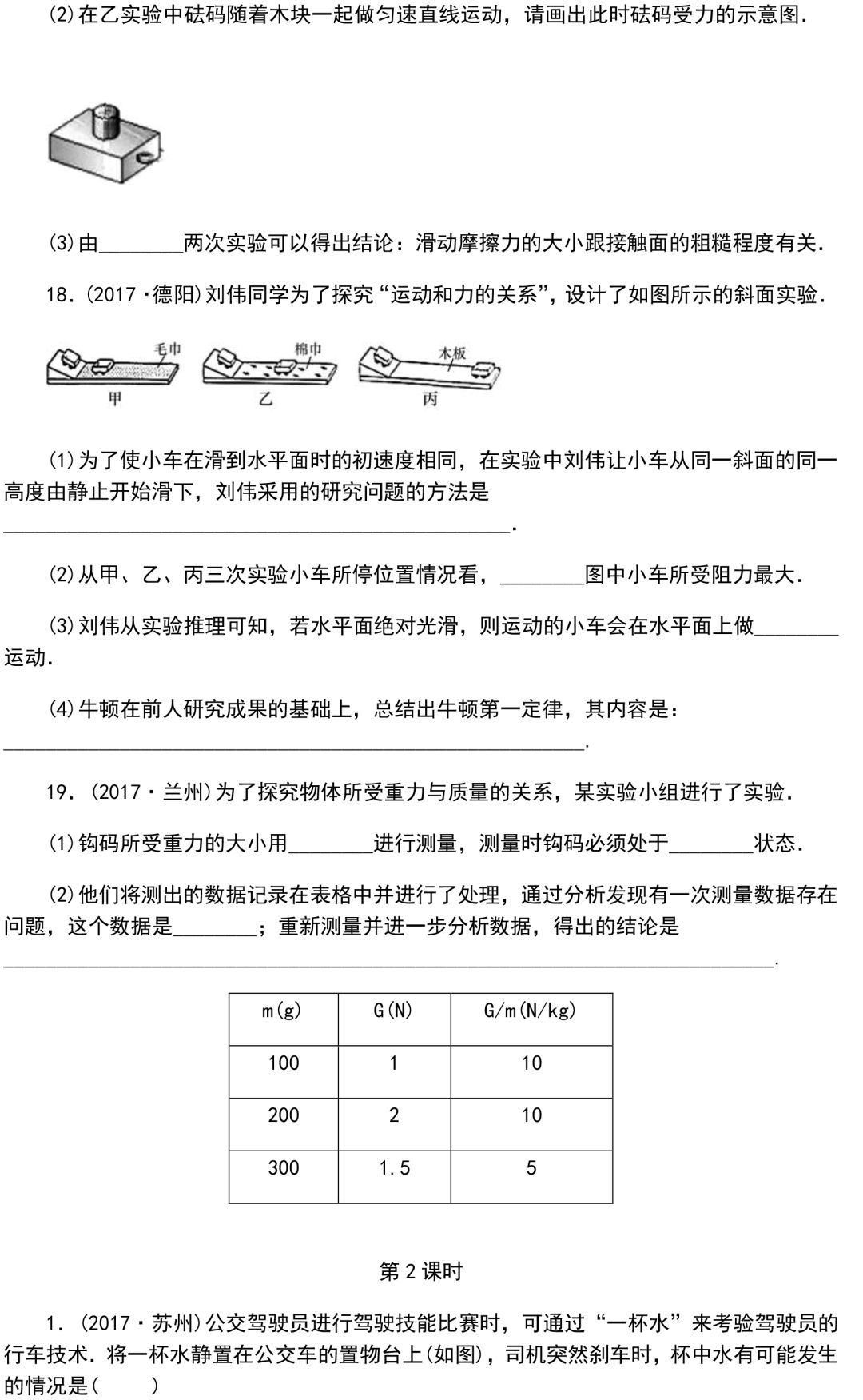 
初中物理：重难点归纳，带答案！


