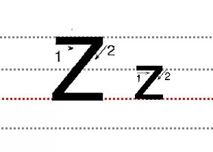 26.zz  书写时注意大写的z占上两格,小写的z只占中间一格.