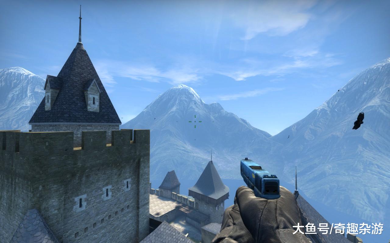 csgo:最美的几张地图背景,居然隐藏着金门大桥和世外桃源