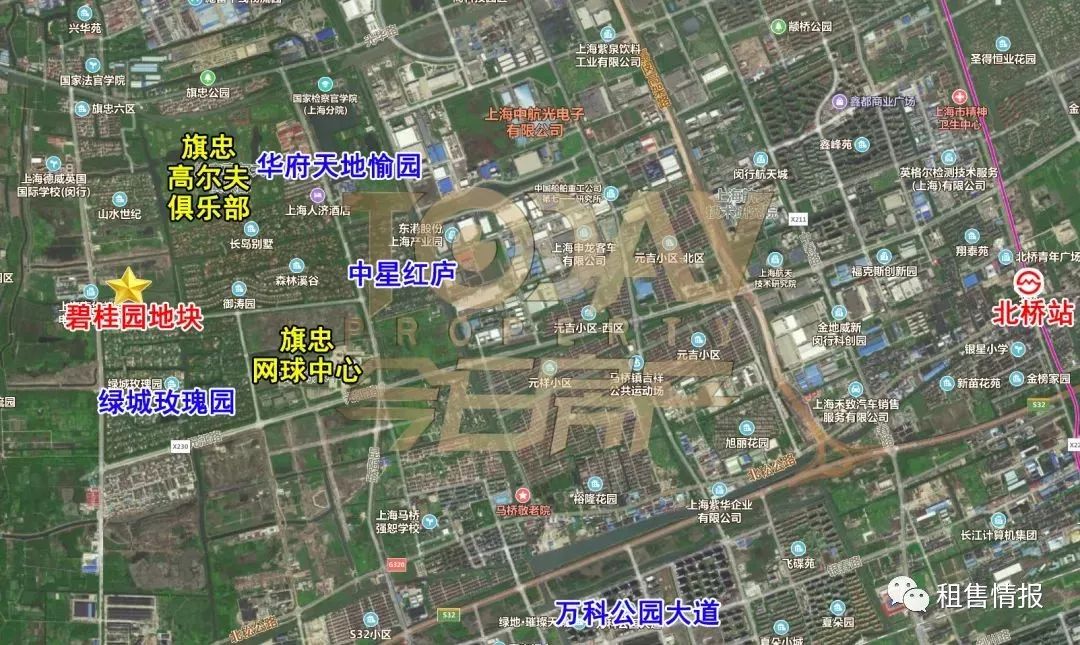 最新消息,5月上海第一幅宅地,位于马桥旗忠森林别墅区内的纯宅地,最终