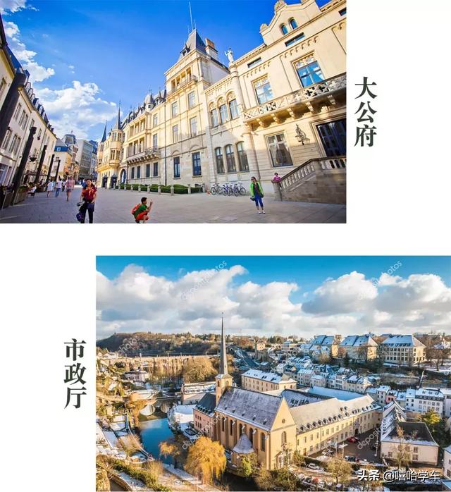 day10 到访卢森堡,入住巴黎 览大公府——纪尧姆二世广场市政厅——