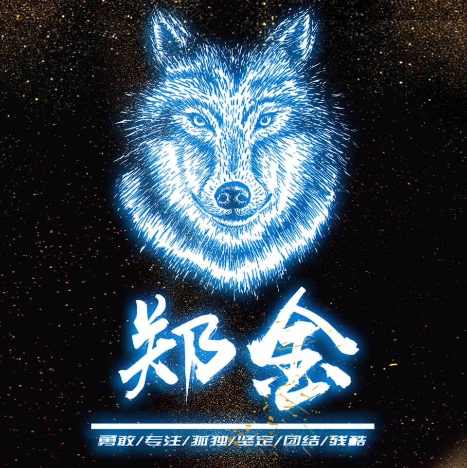 你该换一个微信头像了,超霸气的荧光狼姓氏头像,赶紧领走