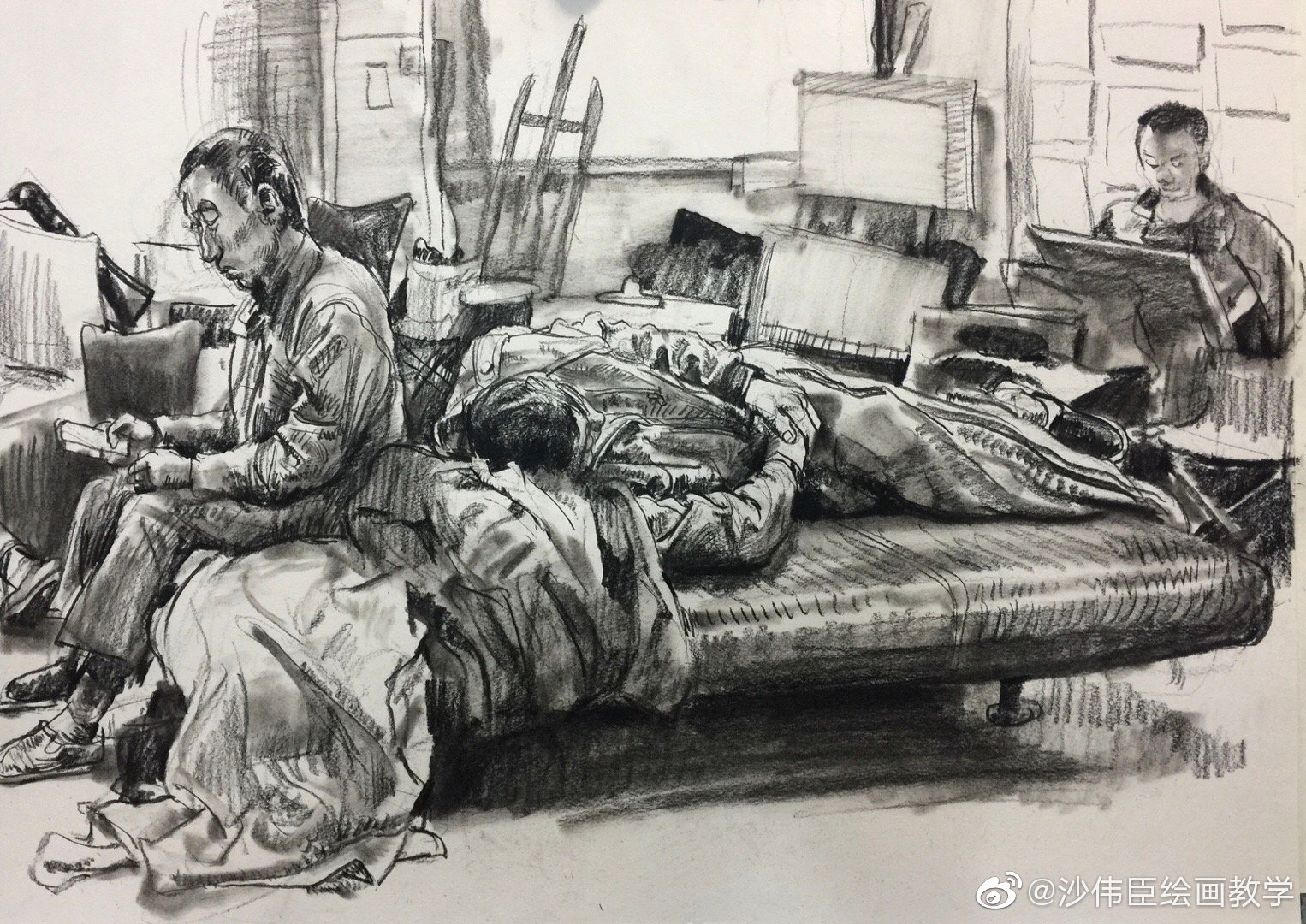 大师画室小课堂沙伟臣的速写不寻常4