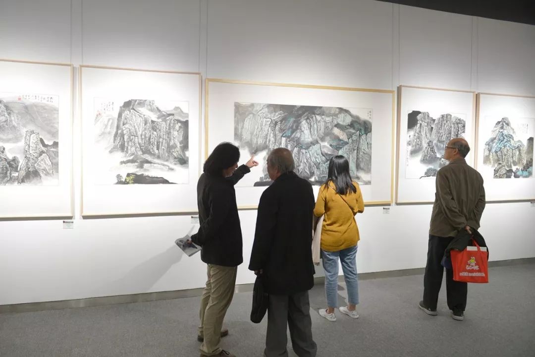 走进太行陈庆奎太行系列中国画作品巡展在升达艺术馆开幕