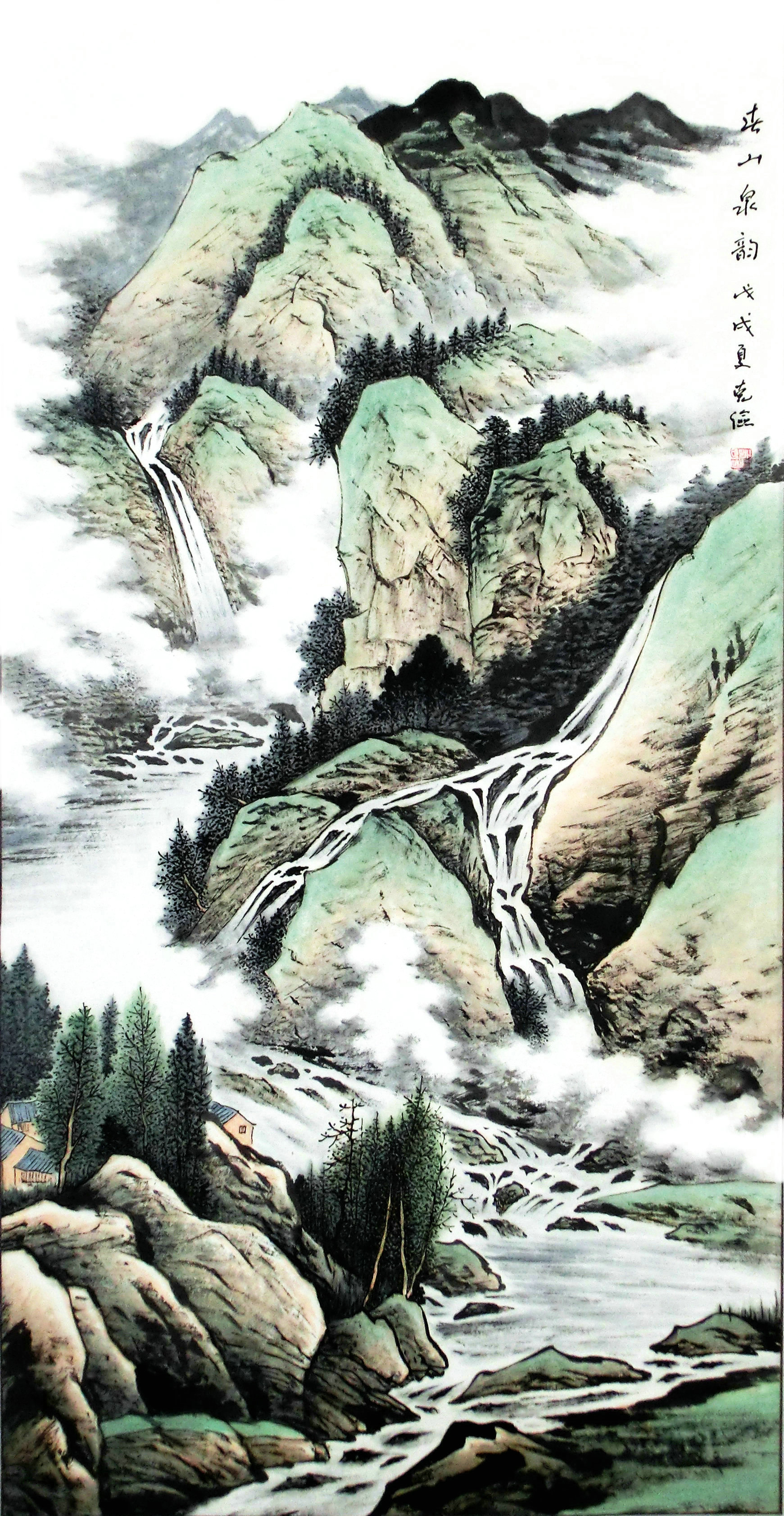 中国画名家—画家赵克俭山水画艺术欣赏_作品