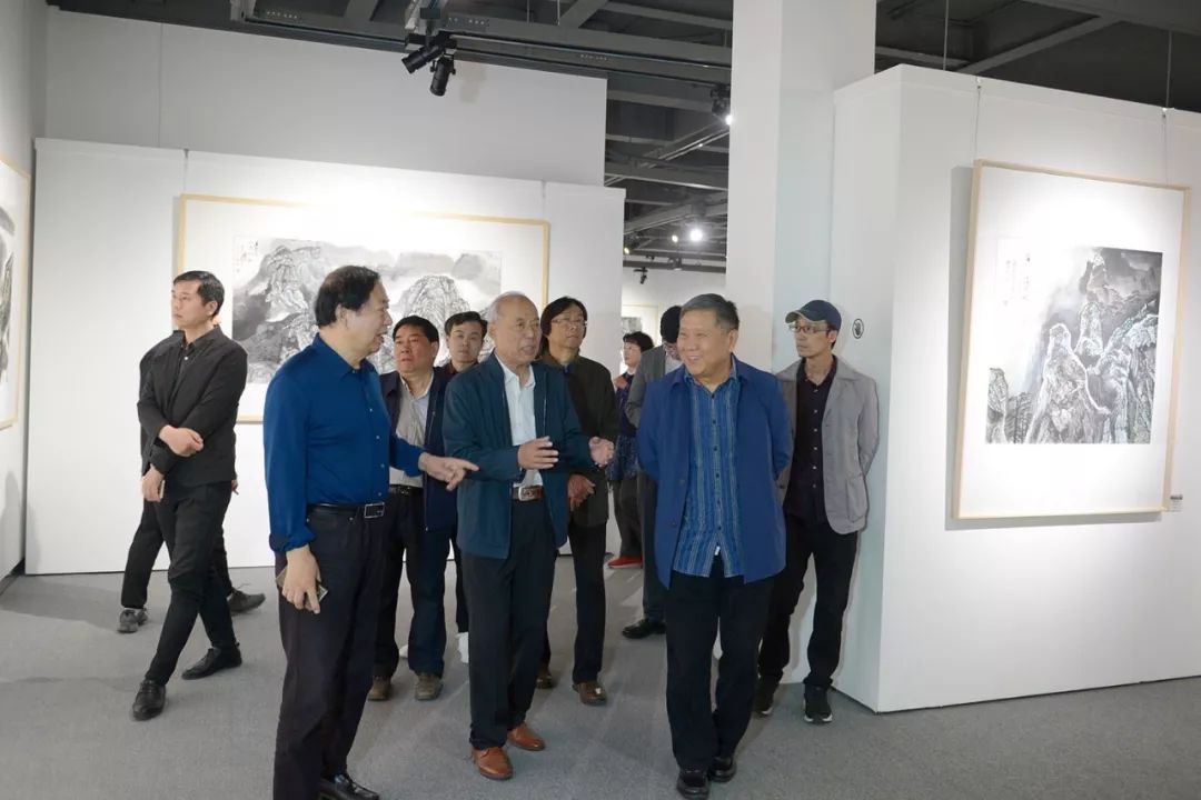 走进太行陈庆奎太行系列中国画作品巡展在升达艺术馆开幕