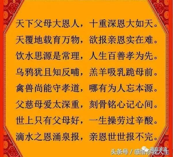 父母之恩大于天,父母恩,一辈子都还不完!