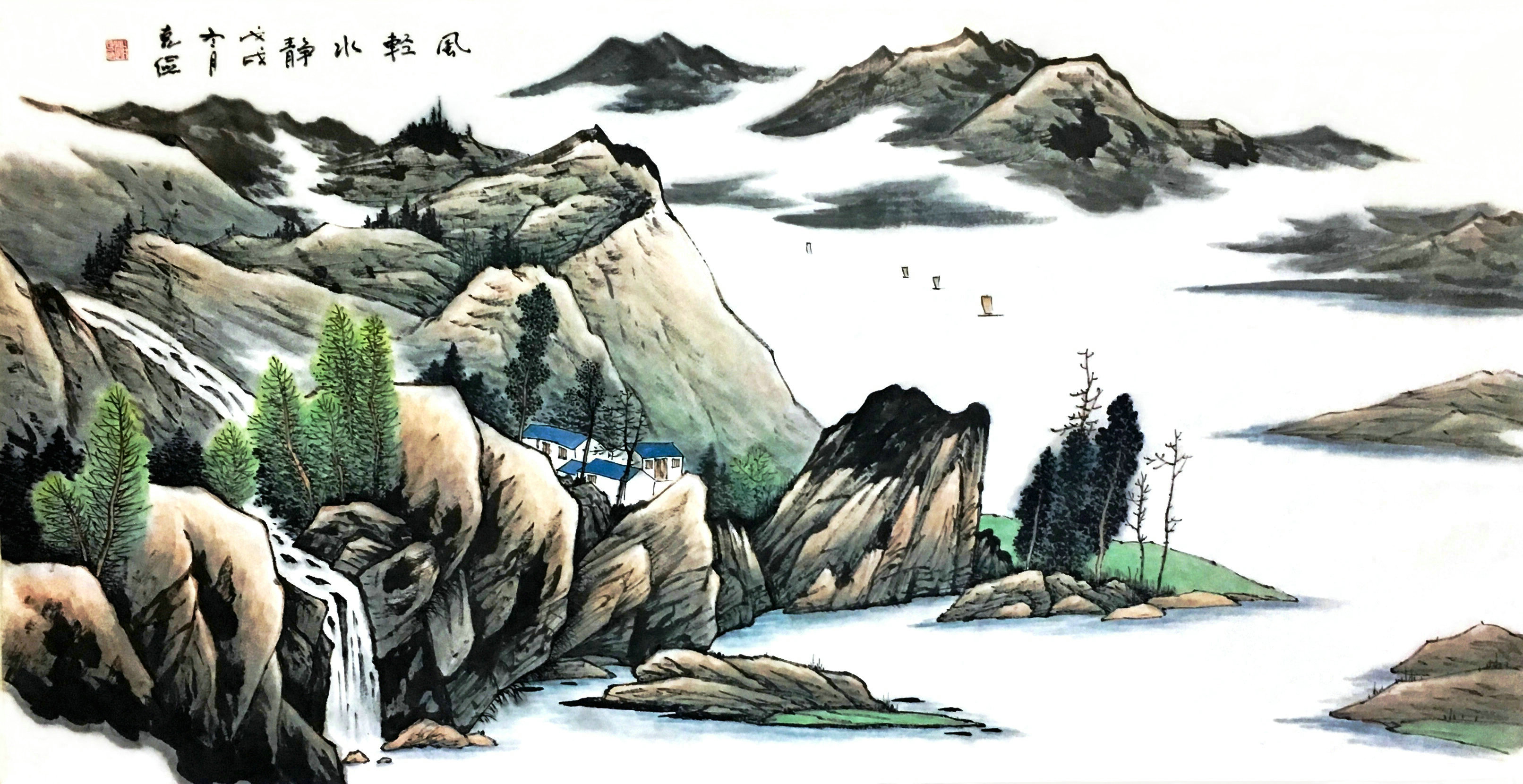 中国画名家——画家赵克俭山水画艺术欣赏_作品