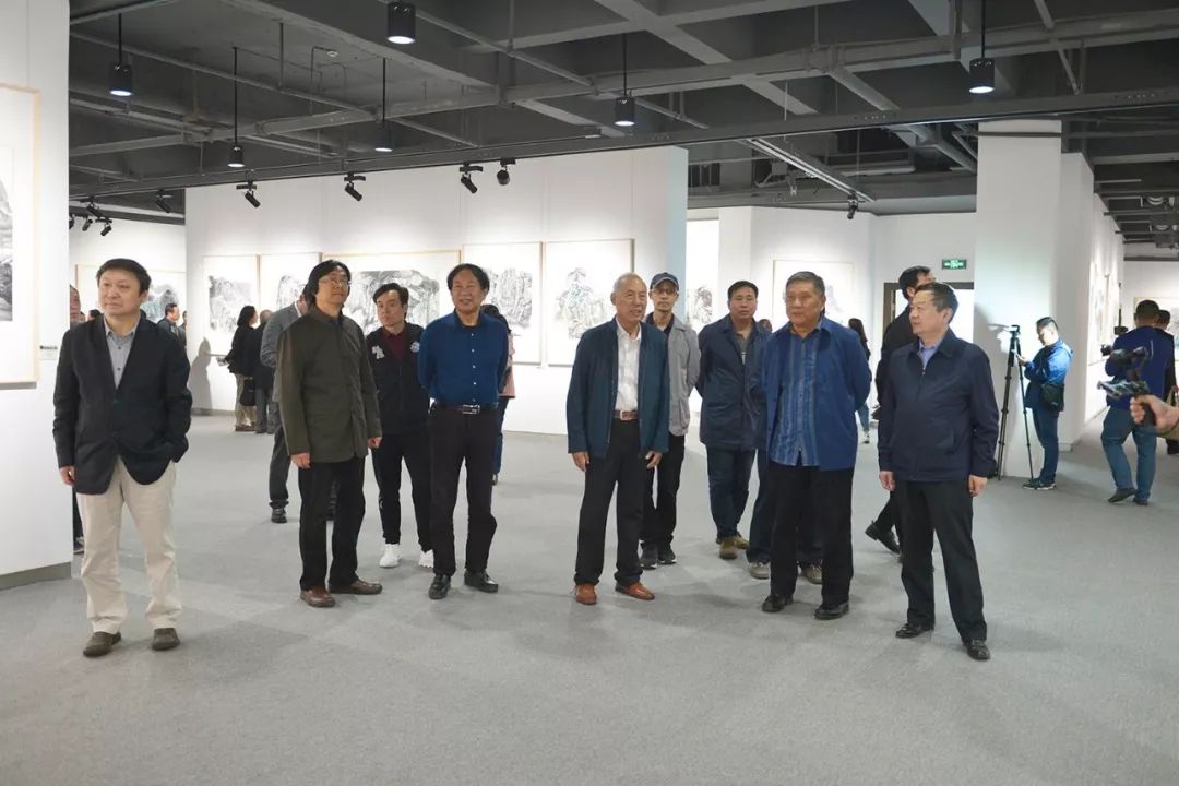 走进太行陈庆奎太行系列中国画作品巡展在升达艺术馆开幕