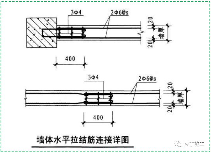 填充拉结筋怎么搭接_填充墙拉结筋图片(2)