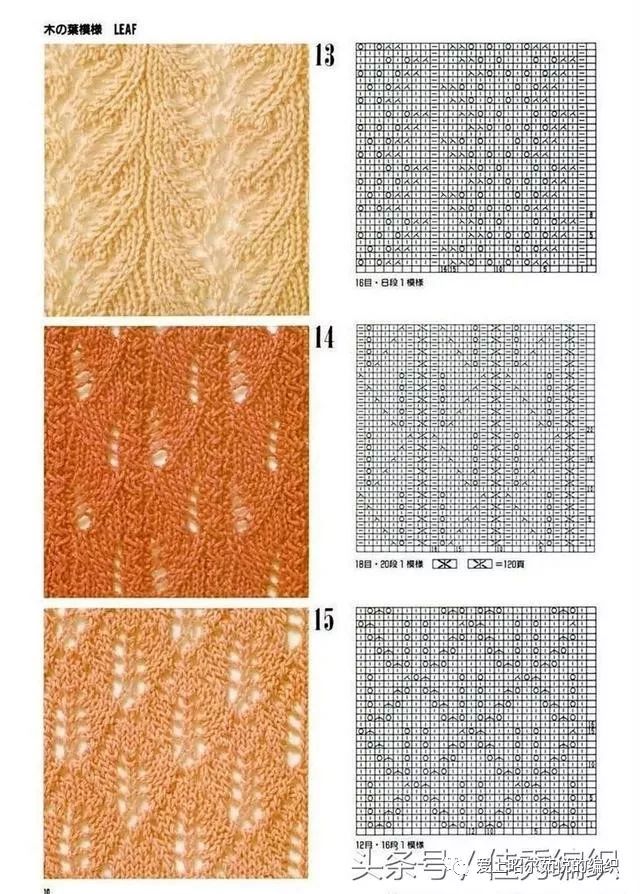 2种颜色毛衣编织花样图解