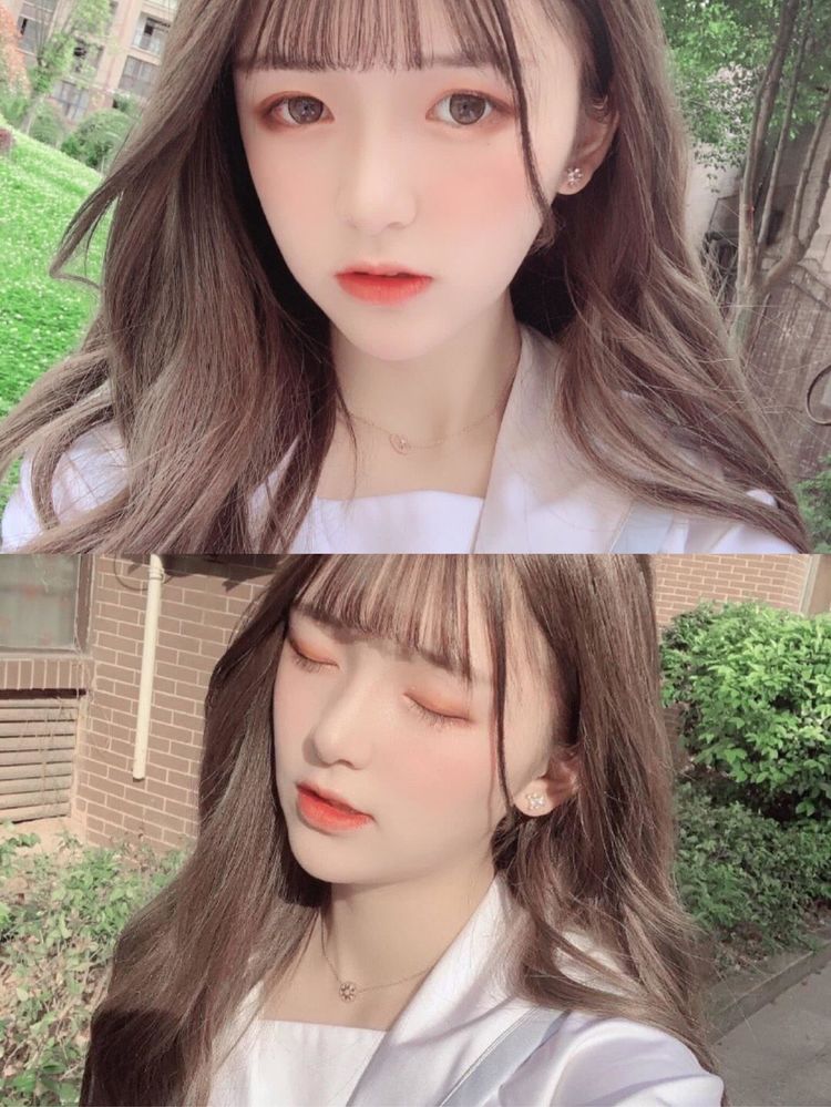 网红的美颜滤镜有多重?允恩发自拍只看见眼睛和红嘴唇,鼻子失踪!_网友