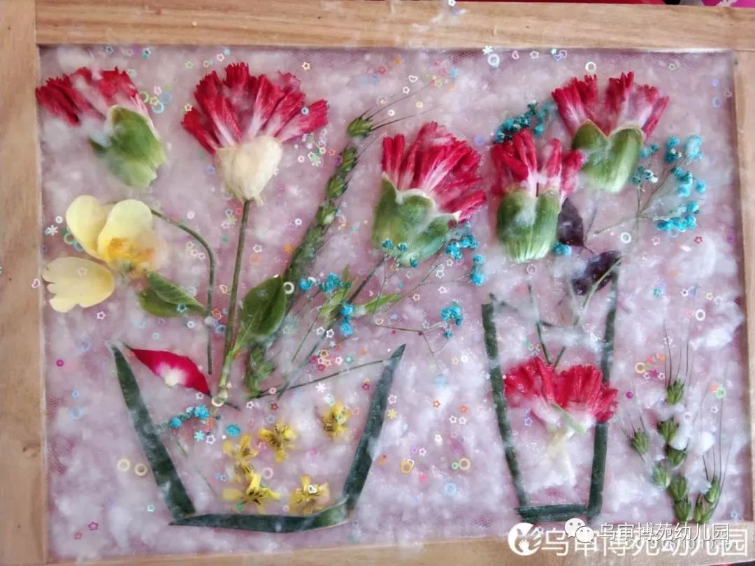 古法造纸--母亲节亲子diy手工花草纸主题活动