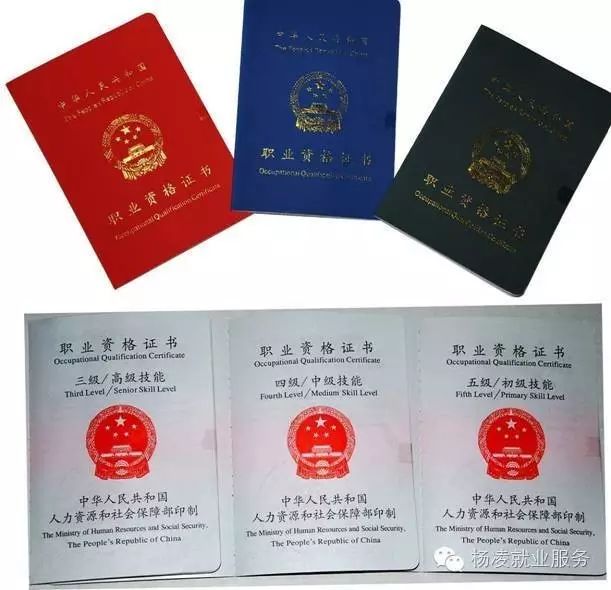 我国技术性职业(工种)的职业资格证书分为五个等级:初级(五级),中 
