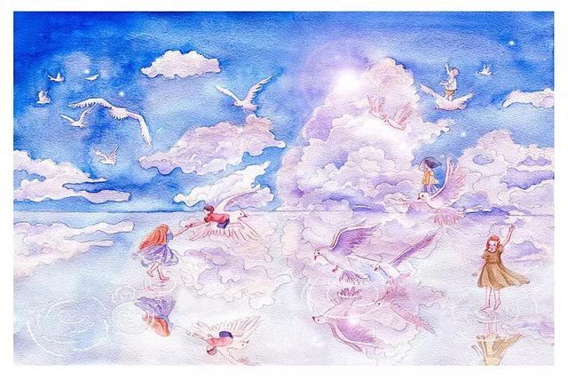 小央美:镜花水月,插画师用一支水彩笔画出一个梦想王国!