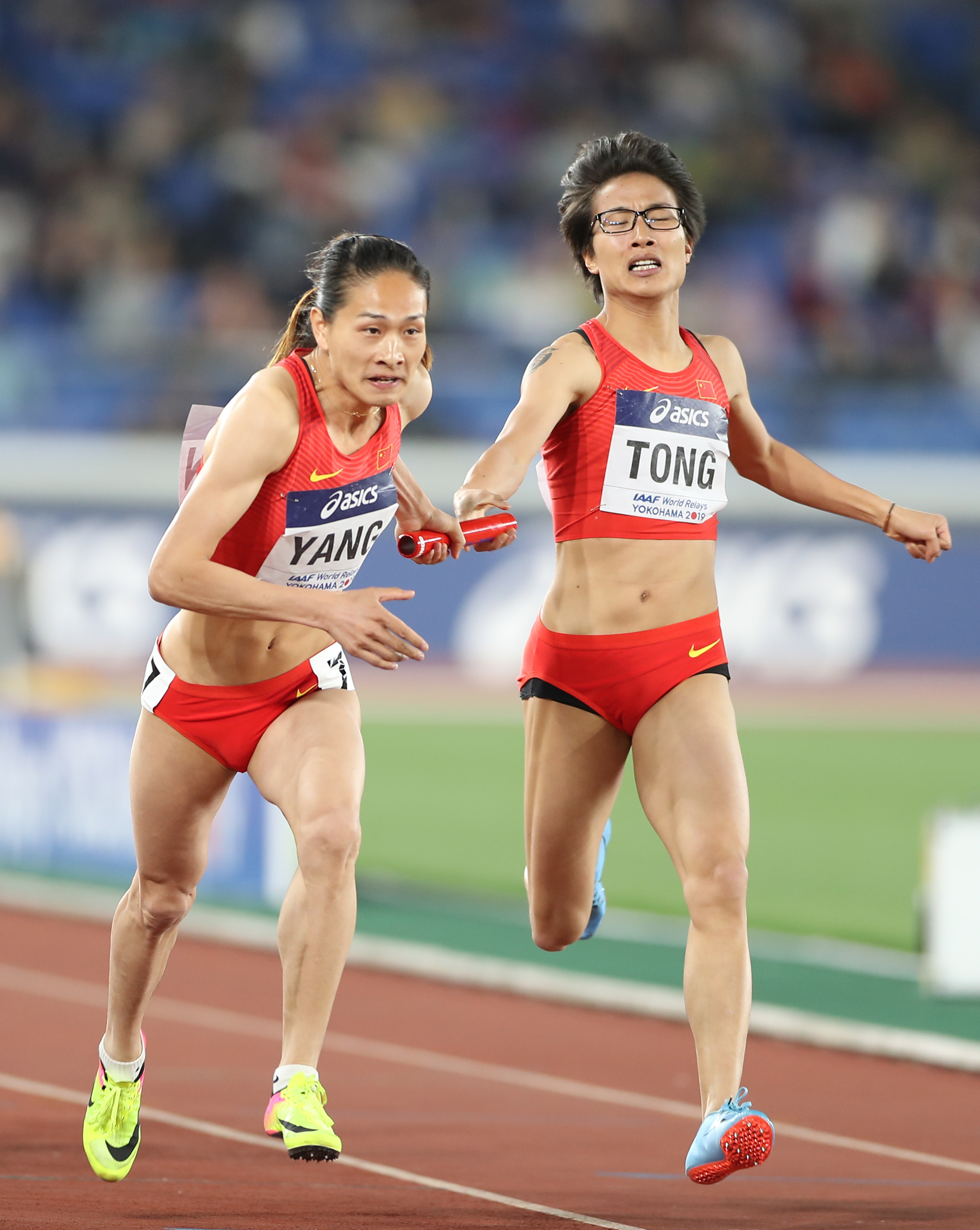 田径——世界接力赛:中国队获女子4x400米接力b组决赛