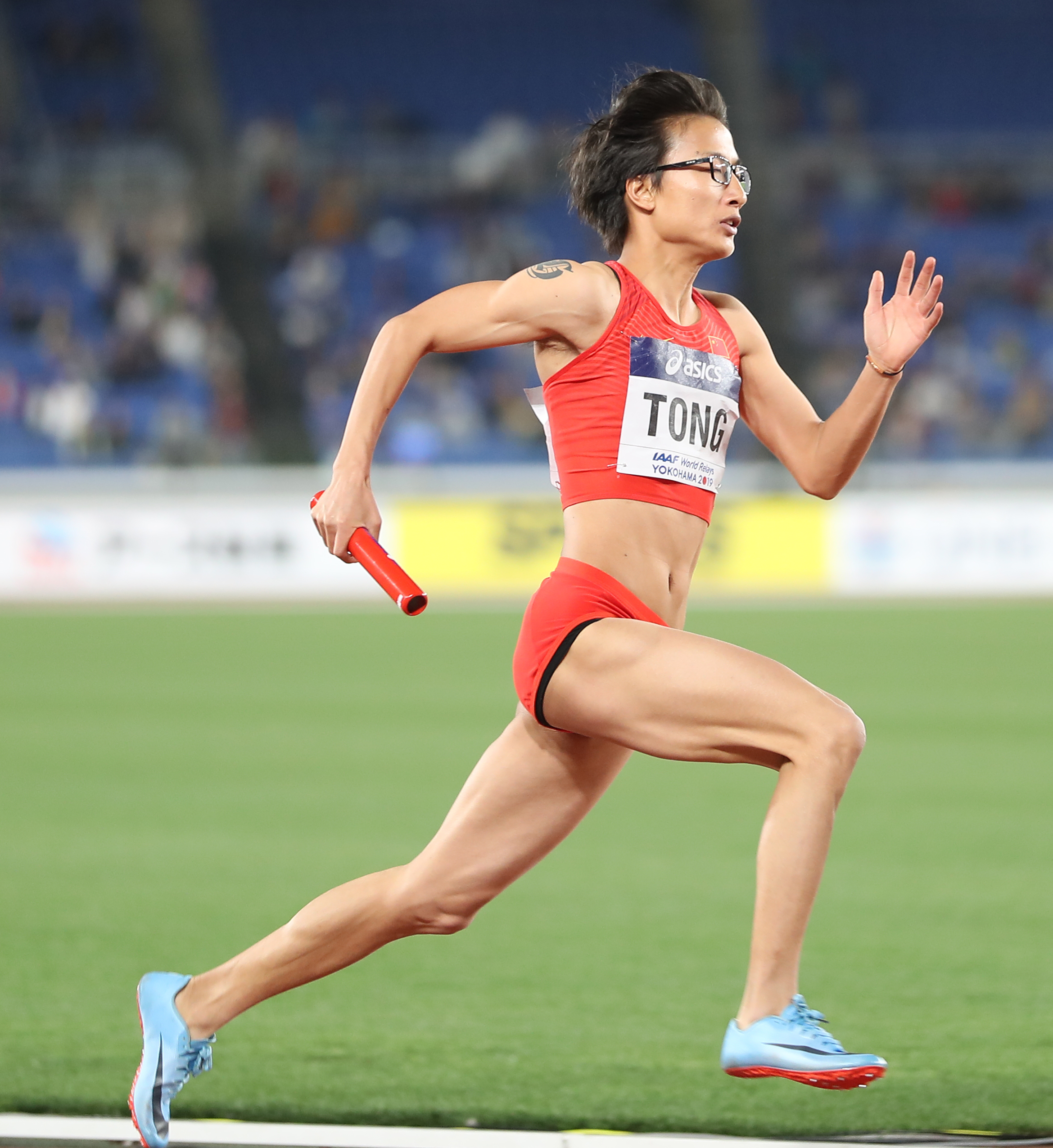 女子4x400米接力b组决赛中,中国队以3分31秒91的成绩位获b组决赛第四