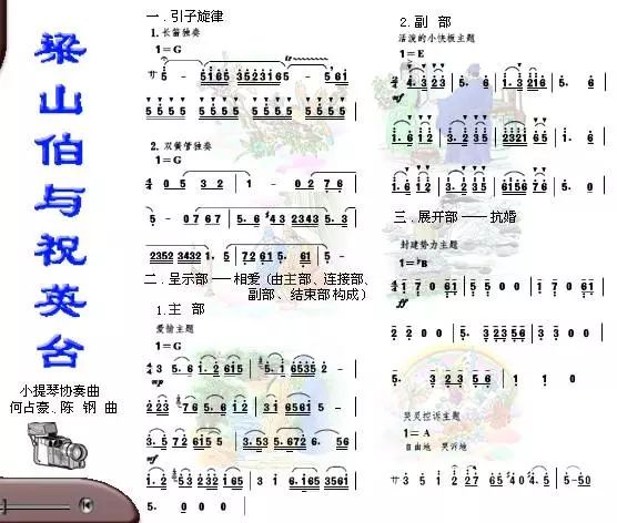 草桥结拜曲谱_梁祝草桥结拜图片(3)