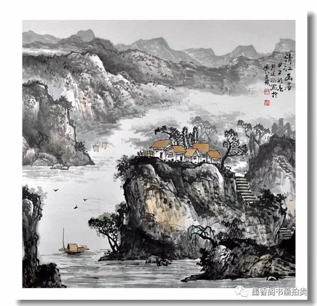 尹延水水墨山水画欣赏