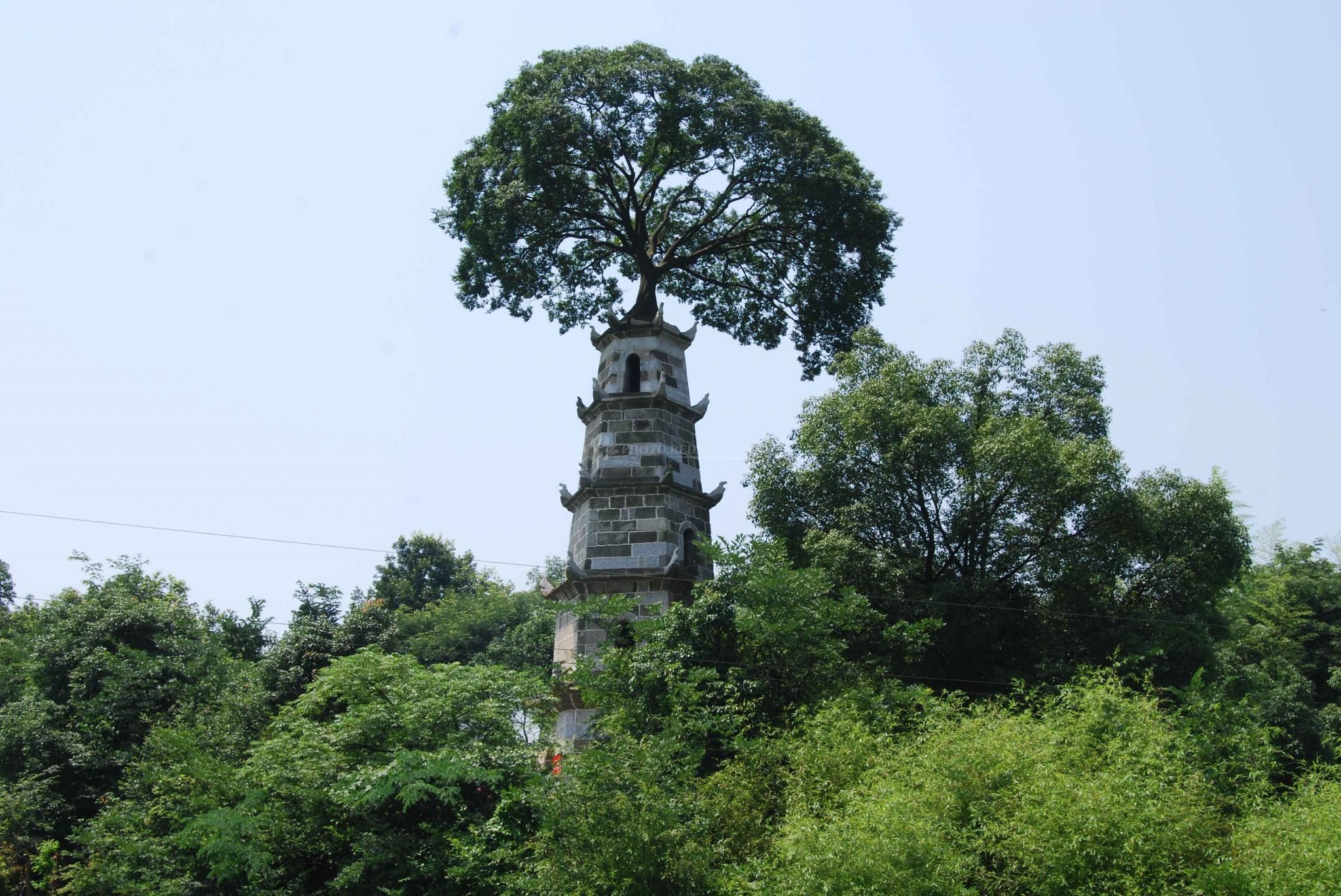 原创九峰山村有一座惜字塔它承担着不一般的作用