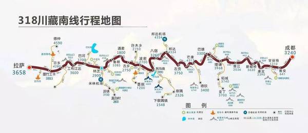 川藏线到底怎么个走法,正走反走的区别是什么, 为您详细介绍